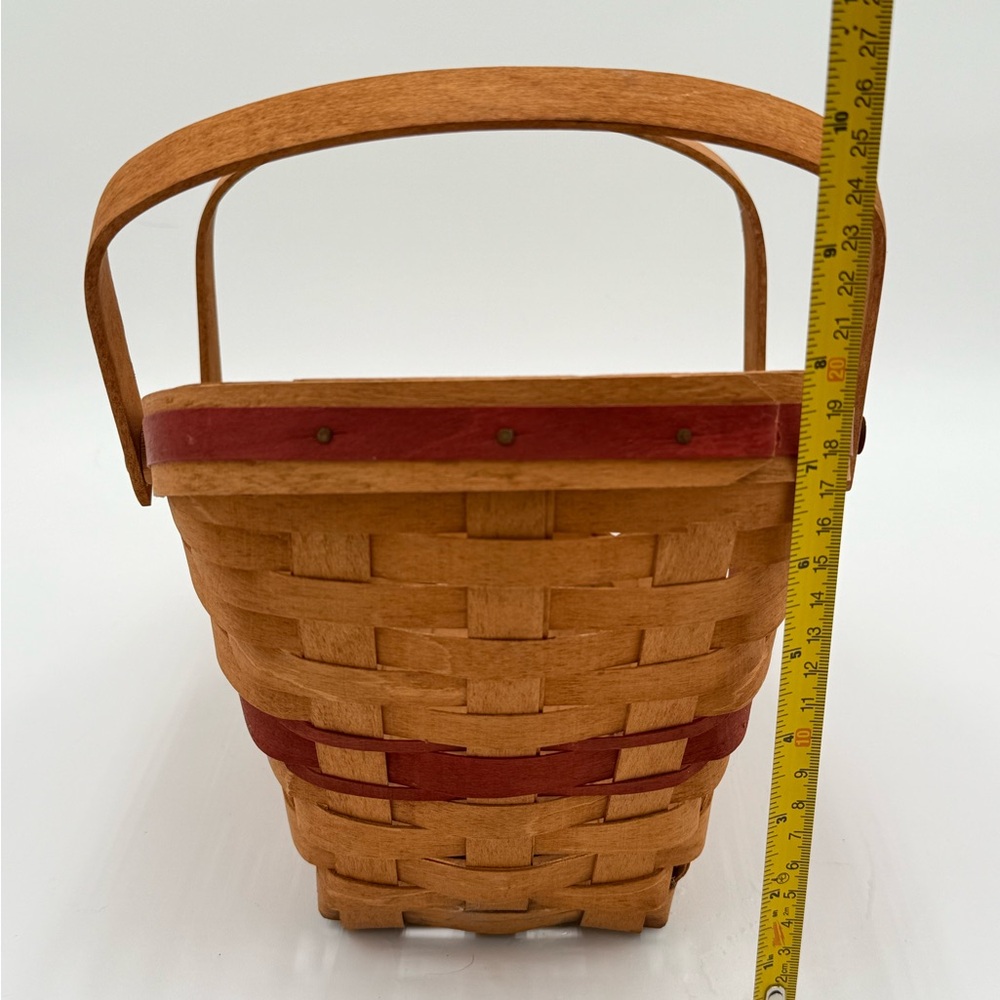 LONGABERGER YULETIDE TRADITIONS BASKET DBL HANDLES 1991 - Picture 4 of 9